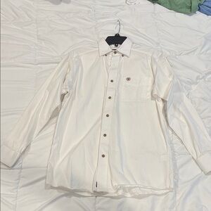 White Ariat button up
